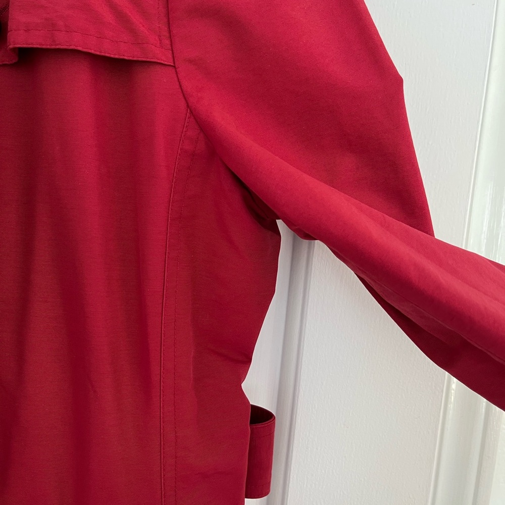 Burberry Brit Red Trench Coat - Picture 10 of 16
